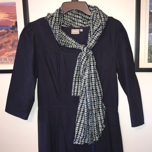 EShakti NavyFit & Flare 3/4 sleeve NWOT